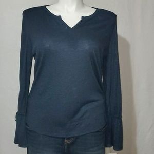 XL blue Liz Claiborne long sleeve top NWT